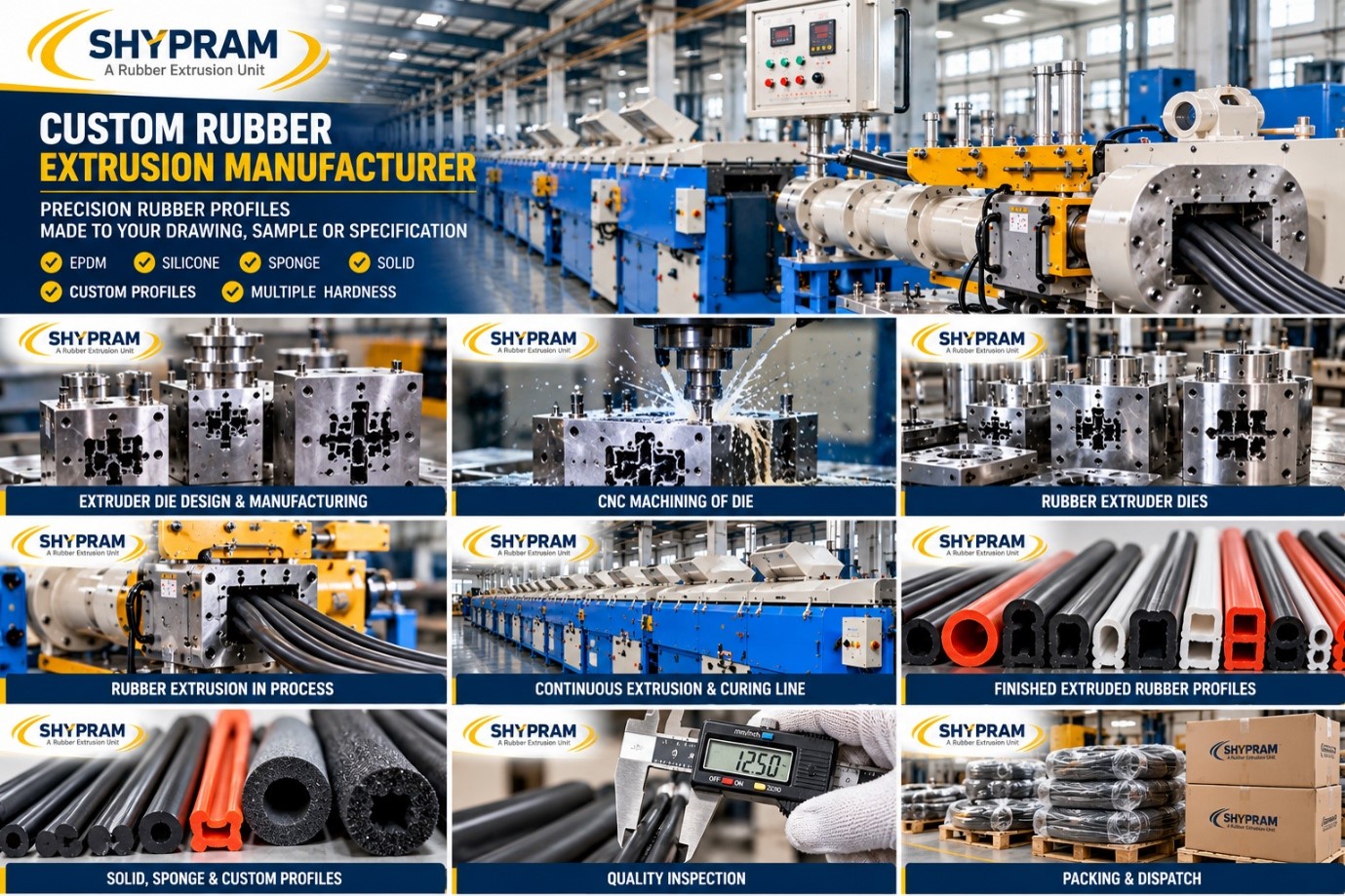 Custom Rubber Extrusion Manufacturer