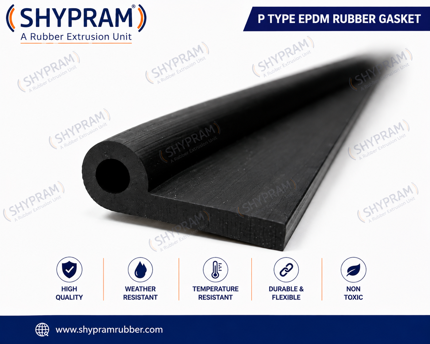 EPDM Rubber P Shape Profile