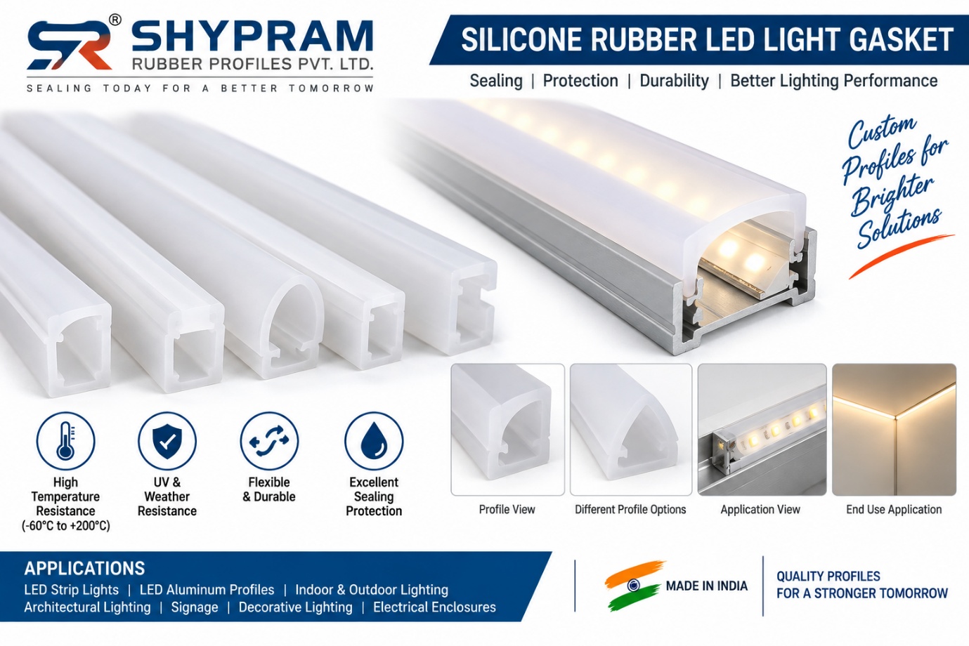 Silicone Rubber LED Light Gaskets