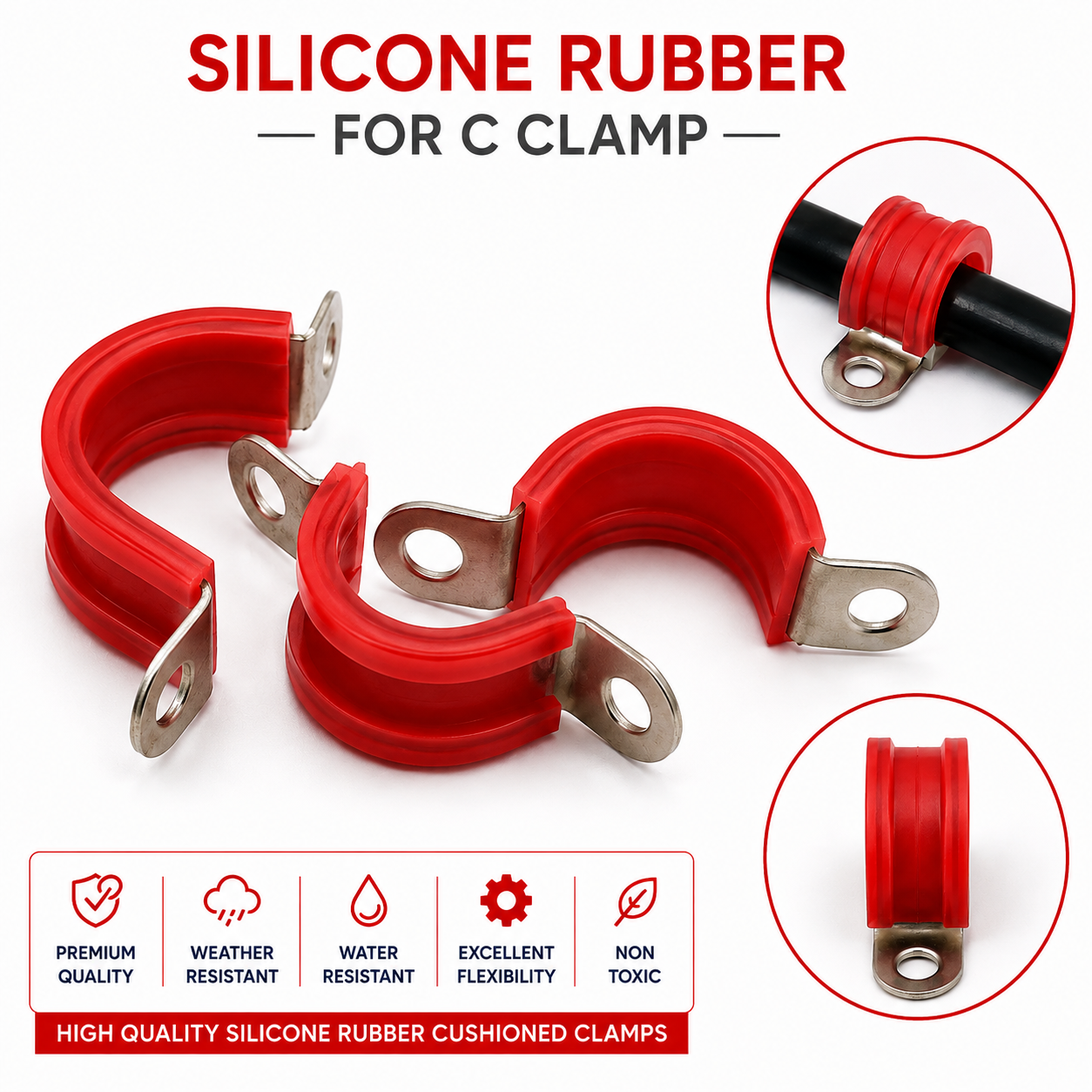 Silicone Rubber for C Clamp